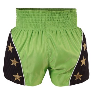 Concevez vos propres shorts de Muay Thai personnalisés imprimés, 100% polyester satiné, patchwork brodé personnalisé, short de MMA Muay Thai Kickboxing - Product Image 3