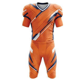 Custom American Football <b>Game</b> Uniform Set All Heat-Transfer Printed Polyester Jersey Pants Performance Sportswear for Adults - Product Image 1