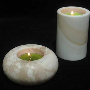 Best designer Marble <b>Candle</b> <b>Sticks</b> Holder <b>Black</b> & White Stone <b>Candle</b> Holder For Festival Decor Pieces - Product Image 4