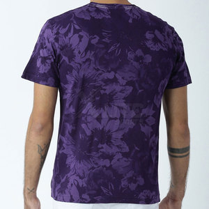 Heat-Transfer Printed Knitted Polyester/Cotton T-<b>Shirt</b> Comfortable High Quality Unique Design Casual Regular Fit Breathable - Product Image 3