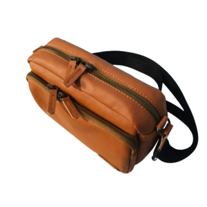 Soft Grain Leather Women <b>Waist</b> Crossbody Bag Minimalist Fashion Belt Bag Mini Shoulder Bag Travel - Product Image 3