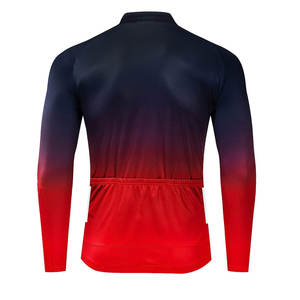 เสื้อปั่นจักรยานแขนยาวสำหรับผู้หญิง แบบซับลิเมชั่น แห้งเร็ว ผลิตจากโพลีเอสเตอร์ เหมาะสำหรับออกกำลังกาย วิ่ง และฝึกซ้อมกลางแจ้ง - Product Image 3