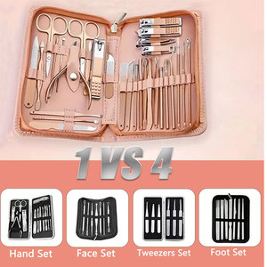 Wholesale Manicure <b>Pedicure</b> Set Steel Nail Clippers Beauty <b>Tool</b> Kits with Travel Case Bag for Fingernail Care - Product Image 4
