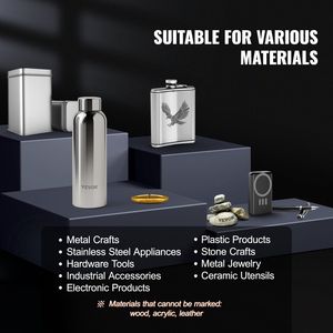 Máquina de Marcado Láser de Fibra de 30W con Área de Trabajo de 5.9\" x 5.9\", Compatible con la Máquina de Grabado Láser LightBurn - Product Image 6