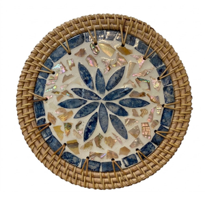 Sophisticated Shell Rattan Mat Vietnam Woven <b>Placemat</b> for Diplomatic Dinner Events Decor - Product Image 2