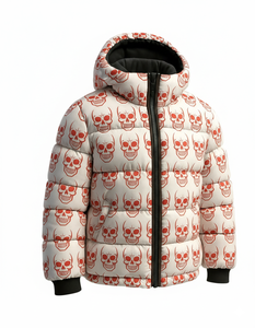 Mens Eco Friendly Waterproof Breathable Hooded Puffer Jacket Winter Warm <b>Bubble</b> <b>Coat</b> Streetwear Fashion Custom Wholesale Front - Product Image 1