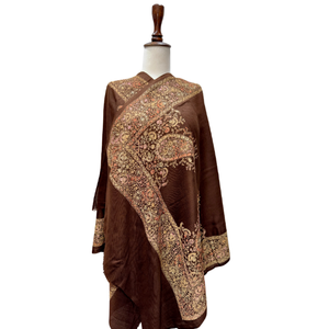 Écharpes et Étoles Brodés pour Femmes en Mélange de Coton Léger, avec Broderie Décorative et Motif Personnalisé, Accessoires Festifs, Fourniture d'Usine - Product Image 6