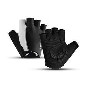 Gants de cyclisme en spandex pour hommes et femmes, extensibles dans 4 directions, respirants, antidérapants, rembourrés, logo personnalisé, OEM, vente en gros, directement de l'usine - Product Image 1
