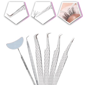 Pochette de pincettes d'extension de cils en gros emballage pour pince à cils 1 pièce antistatique avec logo personnalisé - Product Image 5