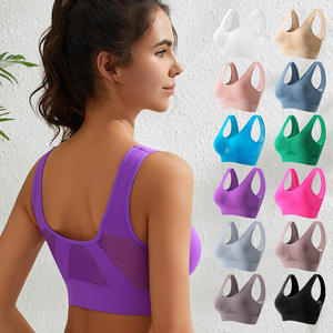 Sujetador Deportivo Transpirable para Mujer, Sin Costuras, con Copas, Bralette Transpirable, Sin Varillas, Cómodo, para Correr, Fitness, Yoga - Product Image 6
