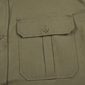 Men's Long Sleeve Workwear Tactical <b>Shirt</b> Solid <b>Color</b> Turn-down Collar Two Pockets Casual Tactical Style <b>Shirts</b> For Sale - Product Image 3