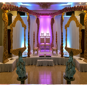 Impresionante Decoración de Mandap Abierto para Bodas, Mandap Rústico para Bodas Indias al Aire Libre, Mandap Abierto Impresionante para Bodas - Product Image 1