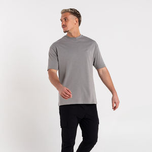 Camiseta Esencial para Hombre, Formal, de Punto Ligero, 100% Algodón, con Hombros Caídos, Personalizada con Estampado - Product Image 2