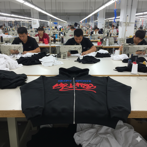 Sudadera con capucha con cremallera, lavado ácido, oversize, hombros caídos, venta al por mayor, logotipo personalizado serigrafiado, sudaderas con capucha y sudaderas para hombre - Product Image 1