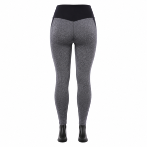 Leggings Deportivos Grises de Cintura Alta para Mujer, Pantalones de Yoga Sin Costuras, Elásticos, para Correr, Entrenamiento y Uso Diario - Product Image 4