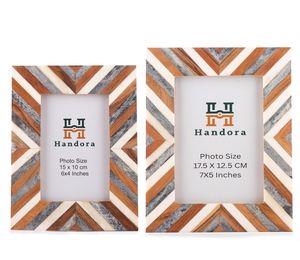 Premium Handmade Bone Inlay Photo <b>Frame</b> <b>4x6</b> | Luxury Tabletop Picture <b>Frame</b> | Home Decor & Gift Item - Product Image 3