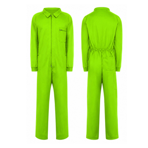 Combinaison de travail haute visibilité anti-plis et en coton pour adultes, vêtement de sécurité pour ouvriers du bâtiment FR - Product Image 5