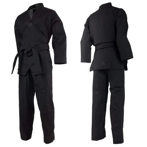 Kimono d'arts martiaux noir sur mesure pour BJJ et Judo, 100% coton, séchage rapide, pour adultes, en vente - Product Image 3