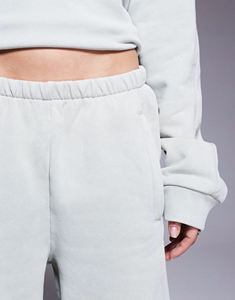 Wholesale Winter Streetwear <b>Fleece</b> <b>Jogger</b> Track Pant Baggy Sweat Trouser Oversized Wide Leg with Side Slits Sweatpants <b>Women</b> - Product Image 5