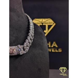 Custom Name Pendant Necklace VVS Moissanite Diamond <b>Iced</b> <b>Out</b> Tennis <b>Chain</b> 925 Sterling Silver Luxury Hip Hop Jewelry By Trisha - Product Image 3