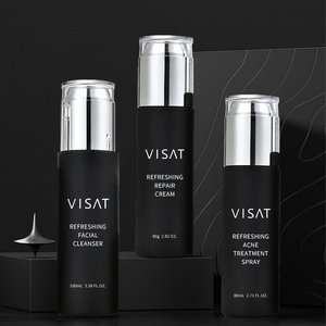 ชุดผลิตภัณฑ์ดูแลผิวหน้าสำหรับผู้ชาย 3 ชิ้น ช่วยลดรอยสิวและปรับผิวกระจ่างใส ด้วยสารสกัดสมุนไพรออร์แกนิกจากซานตง ประกอบด้วยกรดไฮยาลูโรนิกและกรดอะซีเลอิก ช่วยดูแลรูขุมขนและลดปัญหาสิว - Product Image 6