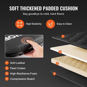 Taburete Mecánico Plegable con Ruedas de 40 Pulgadas, Capacidad de Carga de 450 Libras, 6 Ruedas Universales, Herramienta de Reparación de Automóviles - Product Image 4