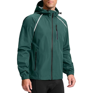 Men's <b>Black</b> Puffer <b>Sport</b> <b>Jacket</b> Windproof Waterproof with Zipper Closure Front Pocket Casual Autumn Wear - Product Image 6