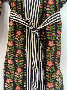 Bata Kimono de Algodón 100% Tejido para Mujer con Estampado Digital de Dibujos Animados Naaz Textile, Camisón de Verano Hecho a Mano ODM con Cuello en V y Cintura Elástica - Product Image 4