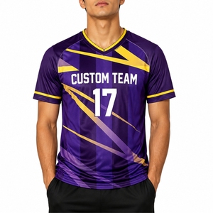 เสื้อทีมกีฬาผู้ชายแบบกำหนดเอง ออกแบบชุดทีมได้ตามต้องการ แห้งเร็ว ทรงพอดีตัว รับสั่งทำจำนวนมาก คุณภาพส่งออก สำหรับเสื้อเจอร์ซีย์ผู้ชาย - Product Image 1