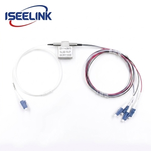 ISEELINK 1x2 1x4 2x2 1260nm ~ 1620nm Interruptor Óptico de Relé Mecánico, Puerto LC/SC/FC para Equipos de Red FTTH - Product Image 1