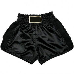 Pantalones Cortos de Boxeo para Hombre, Negros, de Satén, con Cintura Elástica, Color Sólido, Estilo Casual, Transpirables, de Poliéster Tejido, Cintura Alta - Product Image 3