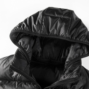 Men's Black <b>Hooded</b> Down Vest Sleeveless Quilted Waistcoat Windproof Winter <b>Gilet</b> - Product Image 6