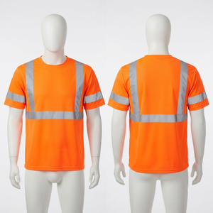 Camiseta de Trabajo para Hombre, 180 GSM, Mezcla de Algodón/Fibra de Bambú, para Impresión Digital Personalizada, Anti-UV, Transpirable, de Secado Rápido, Manga Corta - Product Image 6