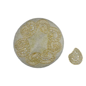 Napperons de table vintage écologiques en perles colorées, design irrégulier, pour la décoration intérieure et la vaisselle - Product Image 4