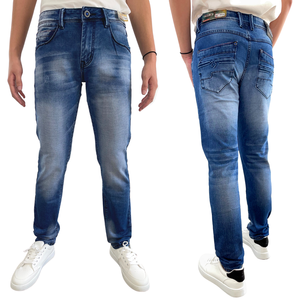 Jean en denim décontracté pour homme, le plus vendu, en gros, conception OEM personnalisée, dernière mode, en coton et élasthanne extensible - Product Image 1