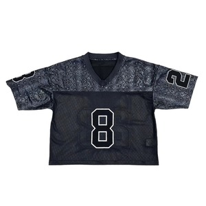 High Quality Men Casual Streetwear T-Shirt Fashionable Boxy Fit Mesh Custom Logo 100% Poly Oversized T shirts with <b>puff</b> printing - Product Image 1