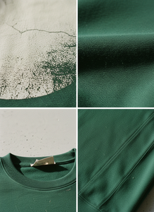 Camiseta de Algodón Verde de Manga Corta con Cuello Redondo y Estampado Circular para Hombre, Diseño Casual, Venta al Por Mayor - Product Image 5