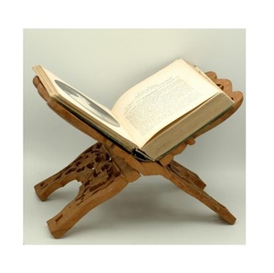 Support de livre sacré en bois de sheesham sculpté à la main, moderne et durable, pour la lecture du Coran/de la Bible/de la Gita et la décoration de bureau - Product Image 3