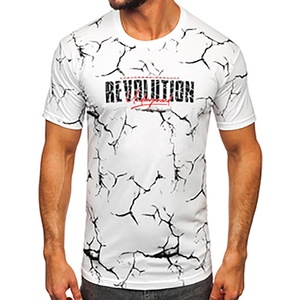 T-shirt formel pour homme en polyester/coton, personnalisable avec logo, vierge, imprimé sérigraphié, respirant, anti-boulochage, séchage rapide, vente en gros - Product Image 4