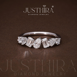 Anillo de Diamantes Brillantes en Oro Amarillo, Joyería Ligera para Uso Diario, Regalo de Boda Disponible al Mejor Precio, Venta al Por Mayor - Product Image 3