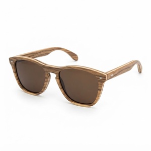 Eco Friendly Cork Wooden <b>Sunglasses</b> Custom Logo Polarized Men Women Vintage <b>Round</b> Wood Grain Eyewear Manufacturer Wholesale - Product Image 2