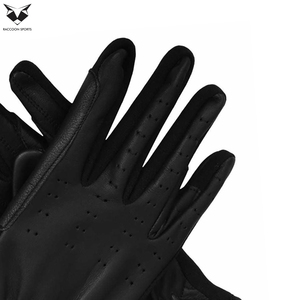 Guantes de Montar a Caballo de Cuero Genuino, Talla L, Color Negro Sólido, Precio al por Mayor, Guantes de Seguridad de Alta Calidad para Hombres - Product Image 5