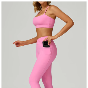 Heavy Fashion Printed Fitness Workout Yoga Set Sports Bra And Legging Set - Product Image 1