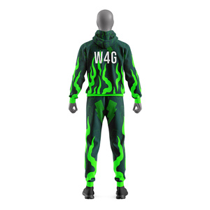 ชุดวอร์มกีฬาผ้าโพลีเอสเตอร์ผสมคอตตอนต้านเชื้อแบคทีเรีย แบบสปอร์ต สกรีนโลโก้ด้านหน้าได้ตามต้องการ ชุดวอร์มมีฮู้ดสำหรับผู้ชาย ระบายอากาศได้ดี เป็นมิตรต่อสิ่งแวดล้อม - Product Image 6