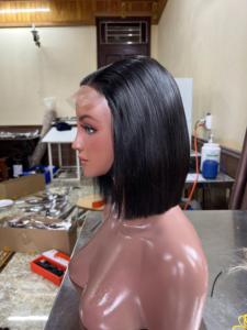 200% Density Natural Color Bone Body Wave Lace Front Non-Remy Vietnamese <b>Human</b> Hair Glueless <b>Wig</b> for Black Women - Product Image 5