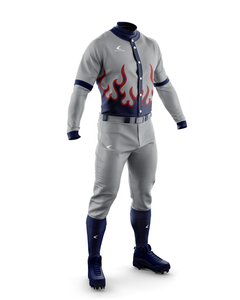 Uniformes de Béisbol Personalizados por Sublimación, Transpirables, Tallas Grandes, Uniformes Universitarios de Béisbol al por Mayor, Conjunto 100% Poliéster Personalizado - Product Image 1