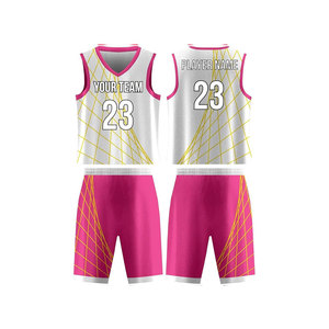 Ensemble de maillots de basket personnalisés, col en V, sans manches, impression sublimée, unisexe, adulte, respirant, coupe athlétique, motif peint à la main - Product Image 2