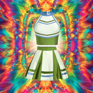 Uniformes de pom-pom girl pour costume pour enfants vente en gros OEM Sublimation spandex personnalisée avec couleur et taille personnalisées - Product Image 1