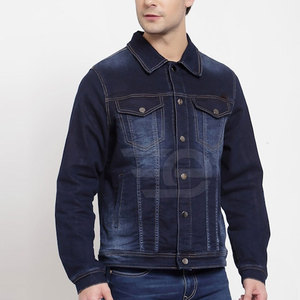 Veste en jean pour homme, coupe classique, en coton, style streetwear, pour usage quotidien - Product Image 2