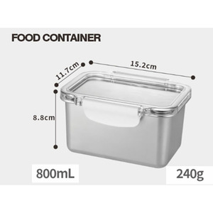 Stainless steel <b>kitchen</b> <b>storage</b> <b>boxes</b> Food <b>Storage</b> Containers with Locking Lids - Product Image 4